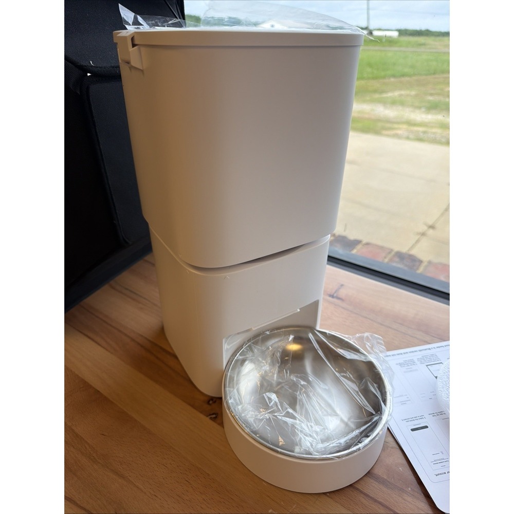 Large 5L SMART Automatic pet Feeder  &‎ Stainless Steel Bowl - Dog & Cat